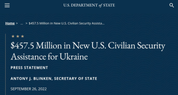 미국, 우크라에 6533억원 추가 지원…러시아 잔혹행위 조사