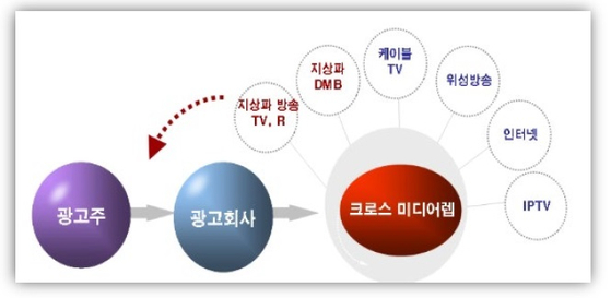  20일 국회에서 열린 '글로벌 OTT 시대, 광고시장 변화와 대응 방안 모색' 세미나 자료. 현재 지상파·종편의 미디어렙사는 방송 광고 판매만 가능해 시대에 뒤떨어진 규제라는 비판을 받고 있다.