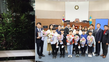 5층 높이에서 떨어진 아이 침착히 신고하고 구조한 초등학생들 표창 받아