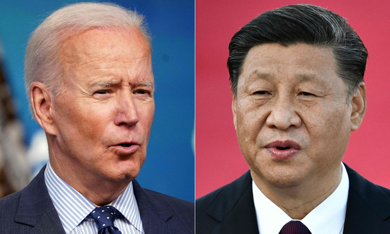 조 바이든 미국 대통령(왼쪽), 시진핑 중국 국가주석. 〈사진=AFP 연합뉴스〉