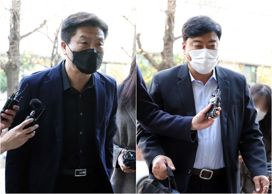 이임재 전 용산경찰서장(왼쪽), 최성범 용산소방서장. 〈사진=연합뉴스〉