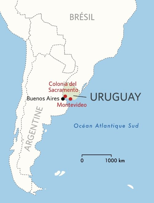 우루과이는 아르헨티나와 브라질 사이에 위치해 있습니다. (사진=jonathanbroy 캡처)