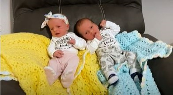 30년 동안 냉동 보관된 배아에서 태어난 쌍둥이. 〈사진-CNN 영상 캡처〉