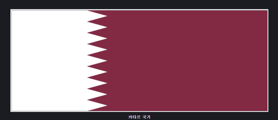카타르 국기 〈자료=카타르·한국외교부〉