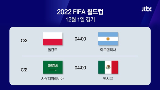 한국시간 기준 2022 월드컵 경기 일정 