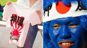 [2022월드컵] 일본이 또…이번엔 '가미카제' 티셔츠 들고 응원