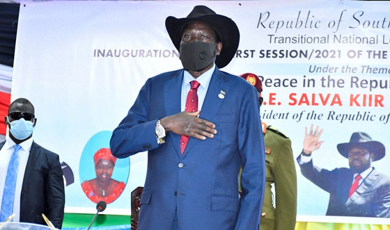 살바 키르 마야르디트 남수단 대통령. 〈사진-로이터·연합뉴스〉