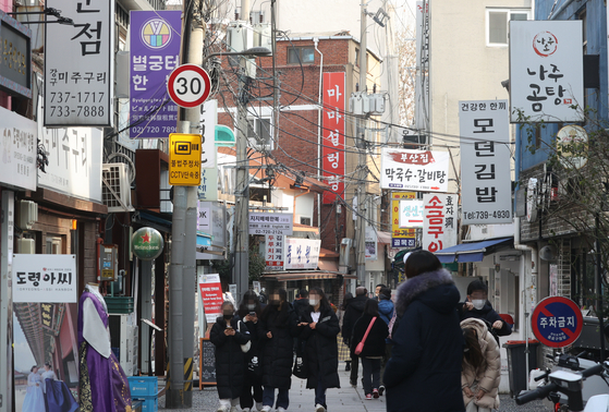 지난 12일 서울 시내 식당가 모습. 〈사진=연합뉴스〉