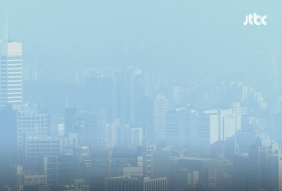 미세먼지로 뿌연 하늘. 〈사진-JTBC 자료화면〉 