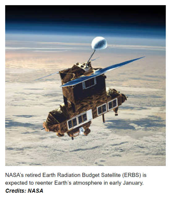 지구관측위성(ERBS).〈사진=NASA 홈페이지 캡처〉