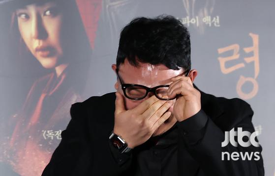 11일 오후 서울 용산구 CGV 용산아이파크몰점에서 영화 '유령' 언론시사회가 열렸다.  이해영 감독과 배우 설경구, 이하늬, 박소담, 박해수, 서현우가 참석했다.  박세완 엔터뉴스팀 기자 park.sewan@jtbc.co.kr (콘텐트비즈니스본부)