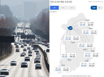 2시 출발 부산→서울 5시간 20분…“밤 8~9시쯤 정체 풀릴 듯“