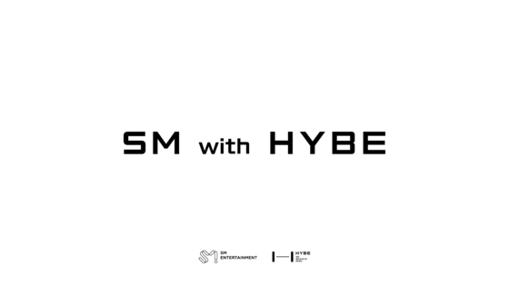 SM with HYBE 캠페인 이미지