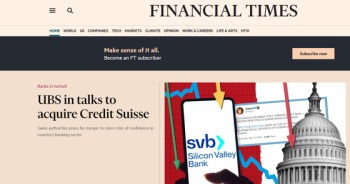 FT “스위스 UBS, 위기 겪는 크레디트스위스 인수 검토“