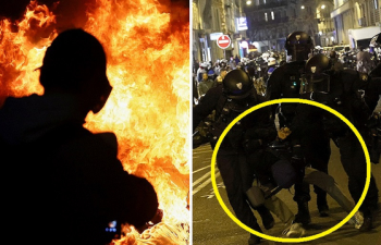 [영상] 불 지른 시민, 최루탄 던진 경찰…혼돈의 프랑스 파리 '234명 체포'