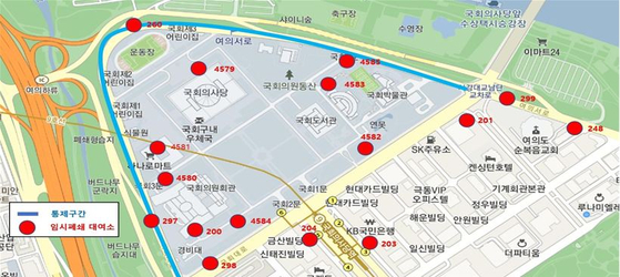 따릉이 대여소 임시 폐쇄 구간 〈사진=서울시 제공〉