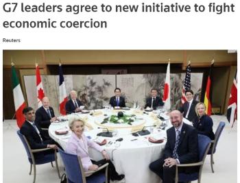 G7 정상들, 중국 겨냥 “경제적 무기화 반대…공동대응 약속“  