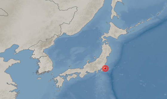 기상청은 일본 기상청을 인용해 26일 저녁 7시3분 일본 지바현 동쪽 54km 해역에서 규모 6.2의 지진이 발생했다고 밝혔다. 〈사진=기상청 홈페이지〉