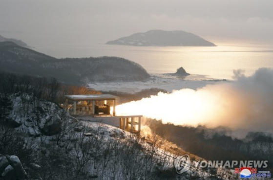 북한 서해위성발사장 자료 사진. 〈사진=조선중앙통신·연합뉴스〉