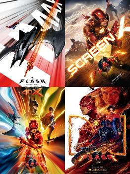 DC 신작 '플래시' 특별 포맷 상영…포스터 4종 공개