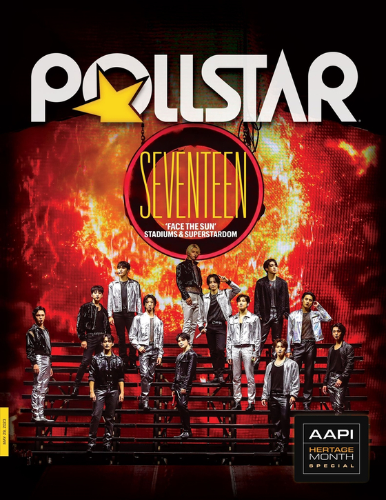 미국 공연 전문 매거진 폴스타(Pollstar) 표지 아티스트로 선정된 세븐틴