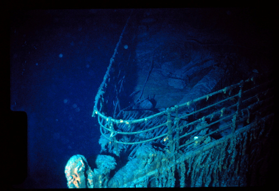 1912년 침몰한 여객선 '타이타닉호'의 잔해. 〈자료사진=로이터 연합뉴스〉