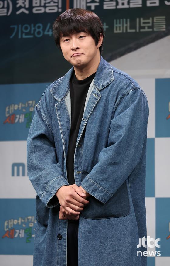 9일 오후 서울 마포구 상암동 MBC에서 예능 프로그램 '태어난 김에 세계일주2' 제작발표회가 열렸다. 김지우 PD와 방송인 기안84, 빠니보틀, 덱스가 참석했다. 박세완 엔터뉴스팀 기자 park.sewan@jtbc.co.kr (콘텐트비즈니스본부)