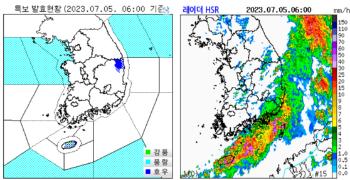 전국 대부분 호우주의보 해제...낮부터 다시 무더위