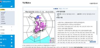 경기도 일부 소나기 호우주의보...전국 곳곳엔 폭염주의보