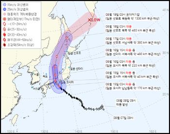 태풍 '란' 일본 오사카 강타 후 상륙…고속철 중단·항공편 결항