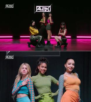 'A2K' 지나·크리스티나, 한국 JYP 본사 행