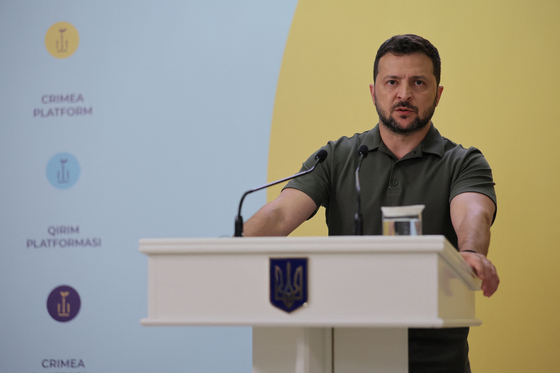 볼로디미르 젤렌스키 우크라이나 대통령. 〈사진=로이터〉