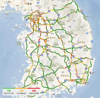 귀경 행렬 본격화…부산 → 서울 7시간 10분