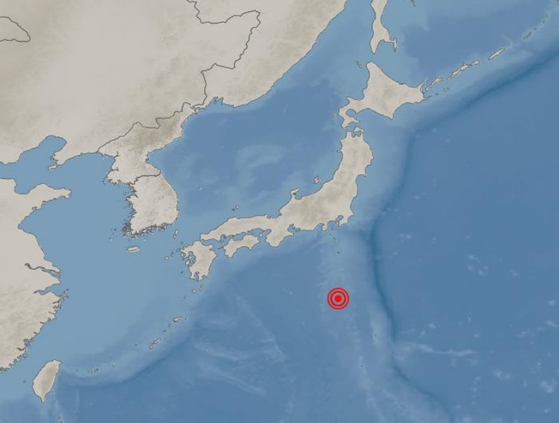 오늘(5일) 오전 일본 시즈오카현 시즈오카 남남동쪽 591㎞ 해역에서 규모 6.6 지진이 발생했다. 〈사진=기상청 홈페이지 캡처〉