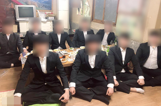 울산 신흥 조폭 조직원들 〈사진=울산경찰청·연합뉴스〉