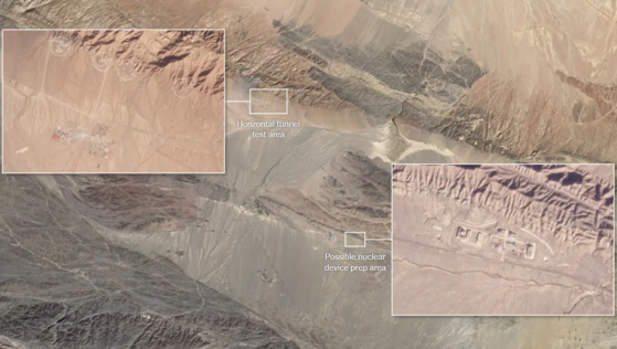 중국 신장위구르 위성 사진(출처=NYT; 사진=플래닛랩)