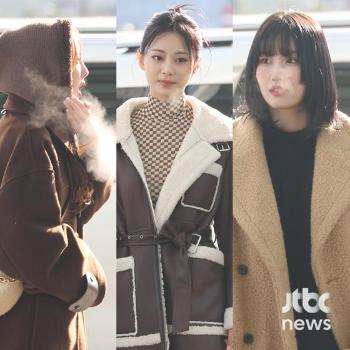 트와이스, '한파 절정 입김 불며' 패션 포기 못해!