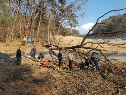         경기 여주시 골프장 사고 현장〈사진: 경기도소방재난본부〉