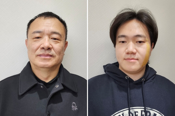 LG 의인상 받은 60세 이상현 씨(왼쪽)와 24세 이수연 씨. 〈사진=LG 제공〉