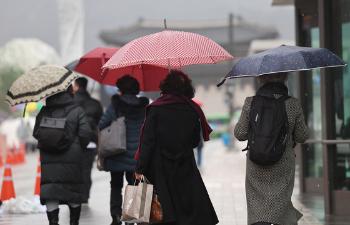 전국 대부분 지역 비 또는 눈…초미세먼지 대체로 '나쁨'