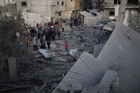 파괴된 가자지구 모습. 〈사진=로이터 연합뉴스〉