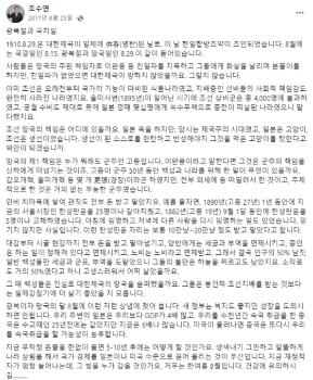 “일제 강점기 더 살기 좋았을지도“ 여당 후보 또 역사관 논란…국민의힘 검토 착수