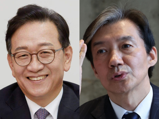 석동현 자유통일당 선대위원장(좌측)과 조국 조국혁신당 대표 (출처=페이스북)