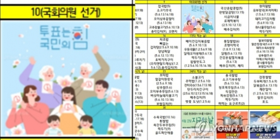 지난 26일 대전의 한 초등학교가 배포한 문제의 4월 식단표. 〈사진=연합뉴스〉