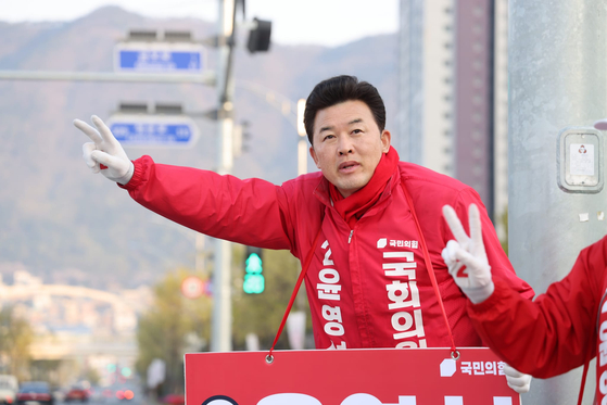 경남 양산갑 윤영석 국민의힘 후보 〈사진=윤 후보 페이스북 캡처〉