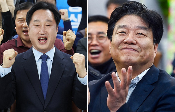 김준혁 후보(왼쪽)와 양문석 후보. 〈사진=연합뉴스·경기사진공동취재단〉
