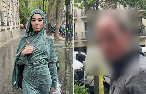 프랑스 파리에서 히잡을 쓴 무슬림 여성에게 프랑스 남성이 침을 뱉은 사실이 알려졌다. SNS를 통해 피해를 밝힌 모로코 출신 파티마 사이디(왼쪽)와 그가 공개한 프랑스 남성의 사진(오른쪽). 〈사진=파티마 사이디 인스타그램〉