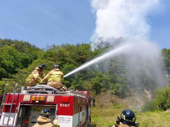 강원 영월서 군부대 사격 훈련 중 산불…1시간 만에 진화