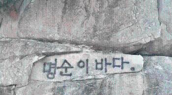 [사반 제보] “명순이가 누구냐!“ 해수욕장 바위에 떡하니 '낙서 테러'