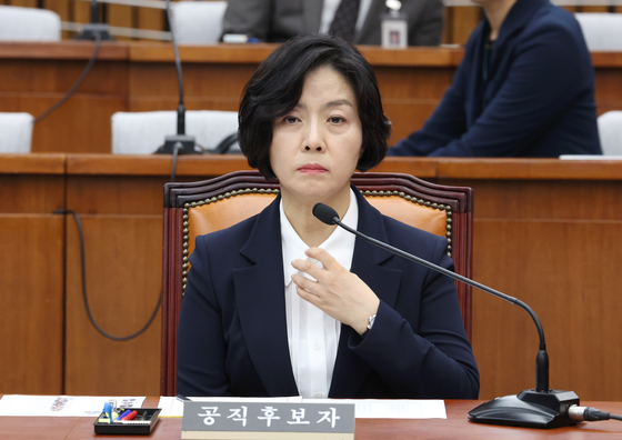 이숙연 대법관 후보자가 25일 오전 국회에서 열린 국회인사청문특별위원회 인사청문회에 참석해 자리하고 있다. 〈사진=연합뉴스〉